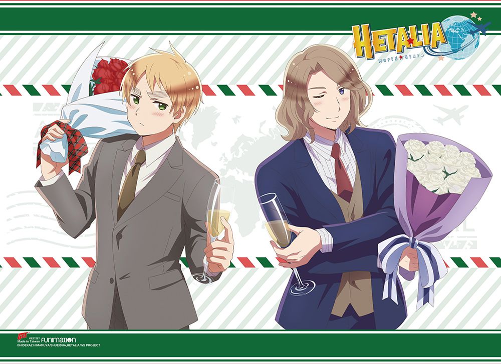 Hetalia World Star S7 - England & France Group01 Wall Sroll