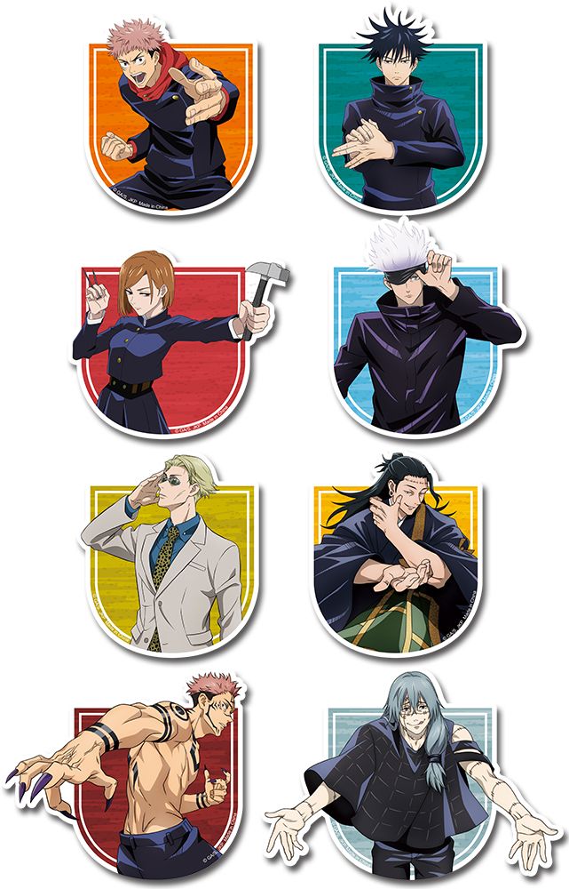Jujutsu Kaisen - Baseyard Tokyo Die Cut Sticker Set W3.5 (8Pcs)