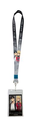 Solo Leveling - Sung Jinwoo & Cha Hae-In Gray Lanyard