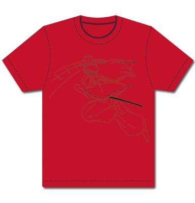 Inuyasha Leaping Inuyasha Outline T-Shirt S