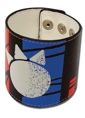 Bleach Kon Print Pvc Leather Wristband