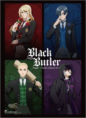 Black Butler S4 Public Achool Arc - Group Wall Scroll