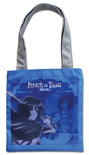 Attack On Titan - Blue Mikasa Tote Bag