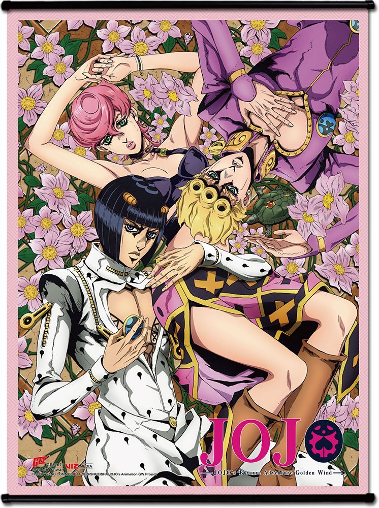 Jojo S4- Character Group #1 Ss Wall Scroll