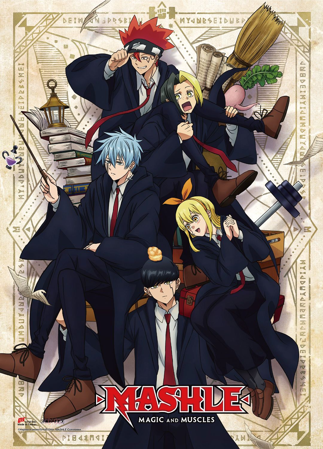 Mashle: Magic And Muscles - Mash Burnedead Carry Everyone Wall Scroll