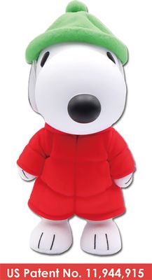 Peanuts - Snoopy Puffer Jacket Figurekey Plush 8'' H