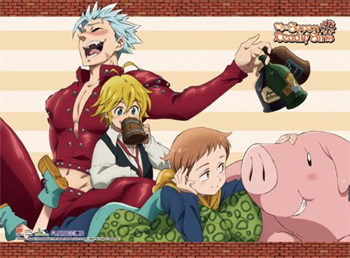 The Seven Deadly Sins - Group Wall Scroll