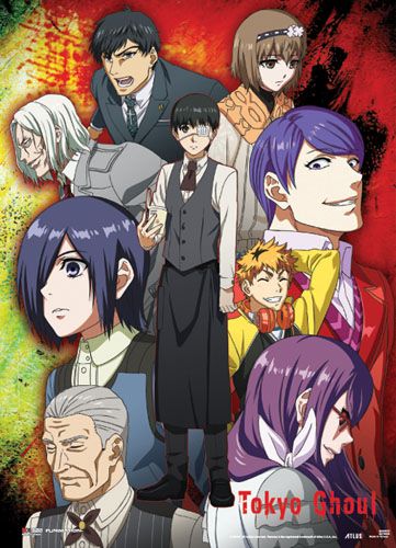 Tokyo Ghoul - Group Fabric Poster