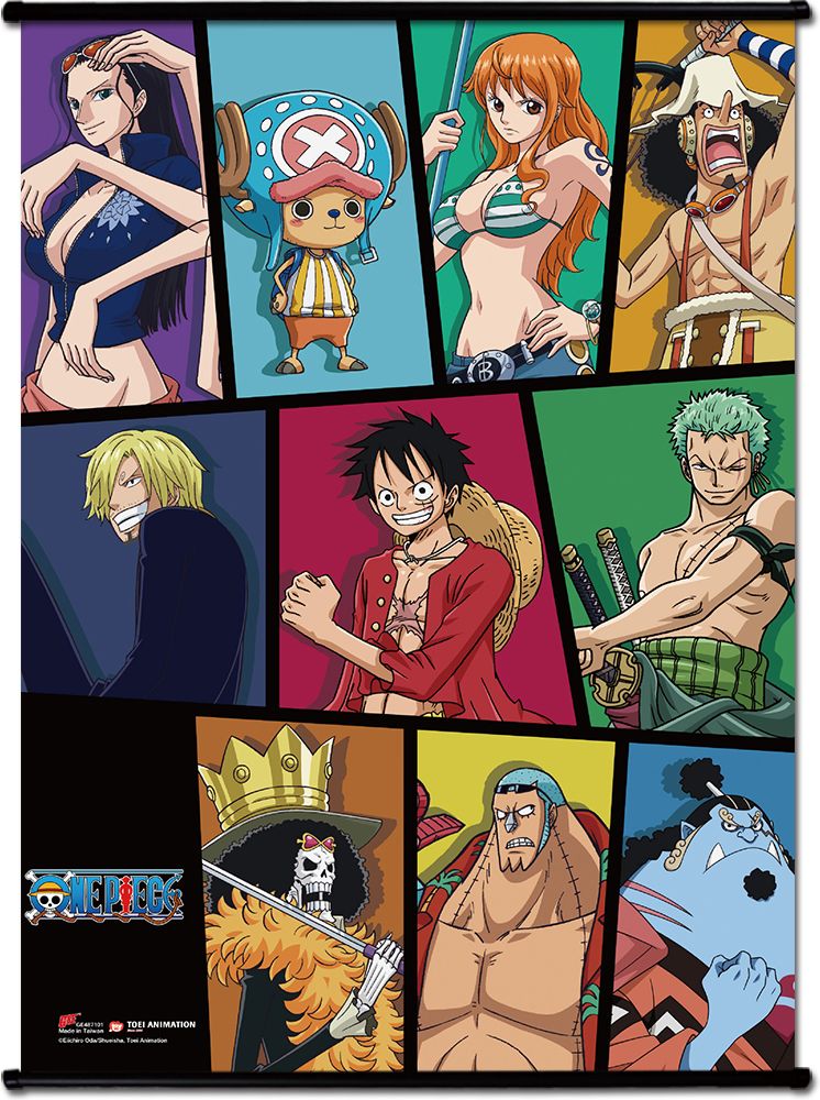 One Piece - Going Merry Map Wallscroll