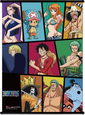 One Piece - Going Merry Map Wallscroll