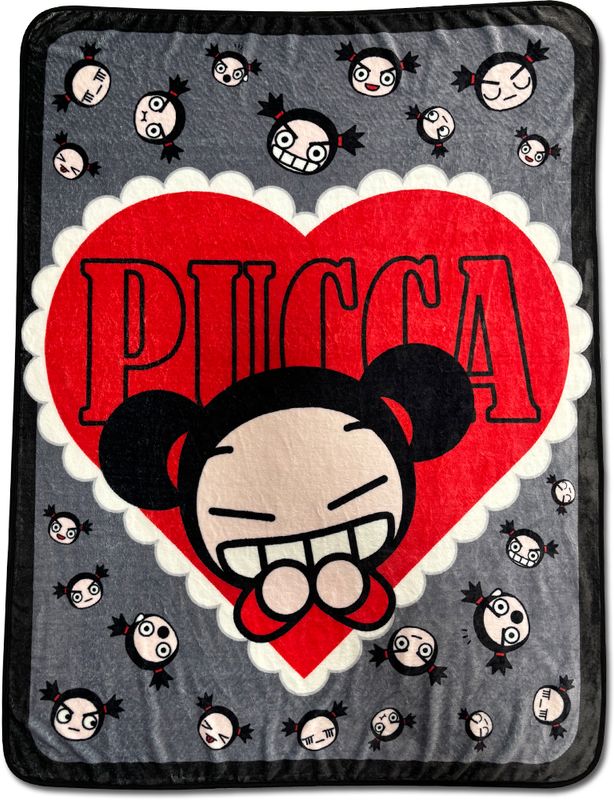 Pucca - Pucca With Garu Art Throw Blanket