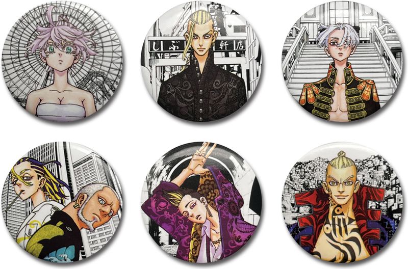 Tokyo Revengers (Comic) - Vol 23 To Vol 28 Cover Art Button Set 50Pcs (6 Styles)