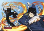 Full Metal Alchemist - Ed Vs. Roy Fabric Poster