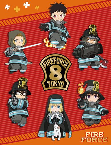 Fire Force - Sd Special Fire Force Co.8 Throw Blanket