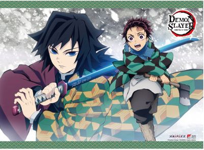 Demon Slayer - Tanjirou & Giyu Wall Scroll
