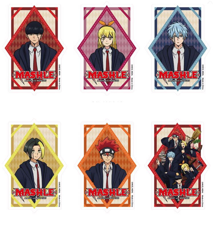 Mashle - Group Character Transparent Die-Cut Sticker