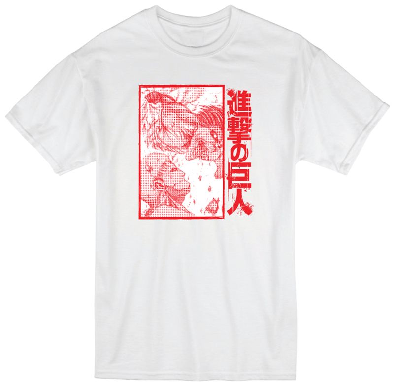 Attack On Titan Manga-Eren & Armor Titan T-Shirt S