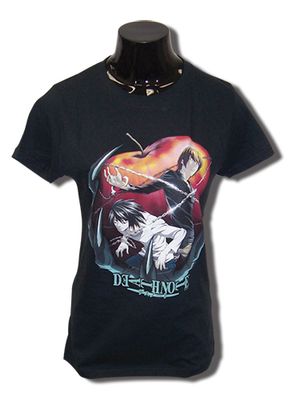 Death Note L & Kira Apple Jrs T-Shirt Xs