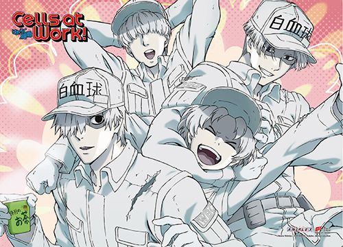 Cells At Work! - Blood Cell Group Wall Scroll
