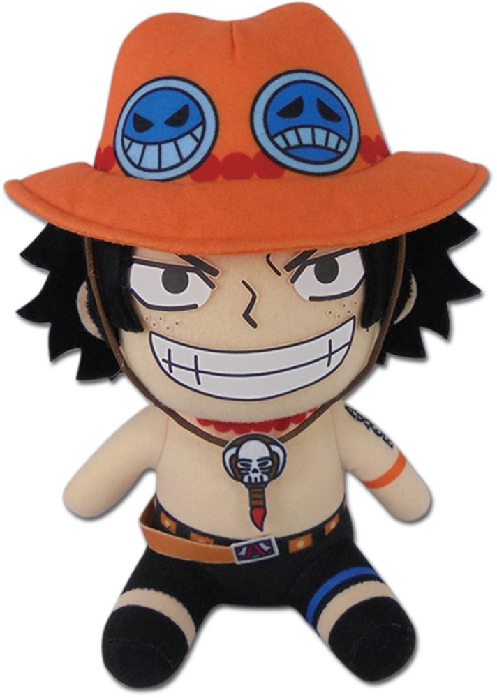 One Piece - Ace Sitting Pose Plush 7'' One Piece - Ace Sitting Pose Plush 7''