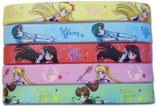 Sailor Moon R - Inner Senshi 5-Pack Pvc Wristbands