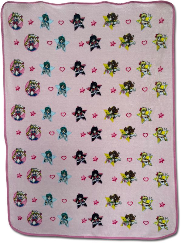 Sailor Moon - Group Pattern Throw Blanket
