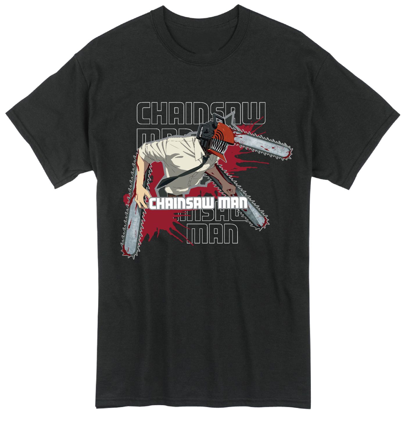 Chainsaw Man - Chainsaw Man In Fighting Position T-Shirt Xl