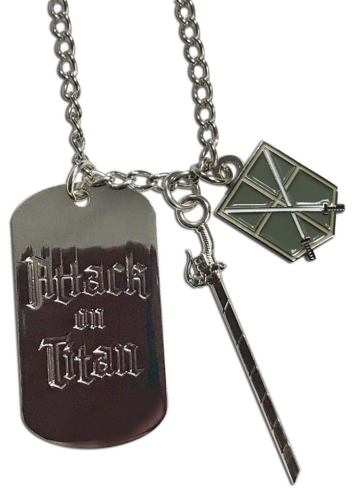 Attack On Titan - Cadet Corps Multicharm Necklace Attack On Titan - Cadet Corps Multicharm Necklace