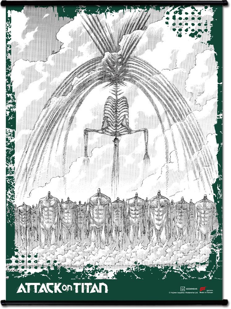 Attack On Titan Manga - Eren Founding Titan Wall Scroll