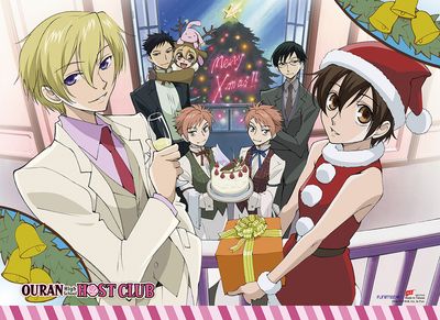 Ouran H.S Host Club - Ouran Merry Christmas Wall Scroll
