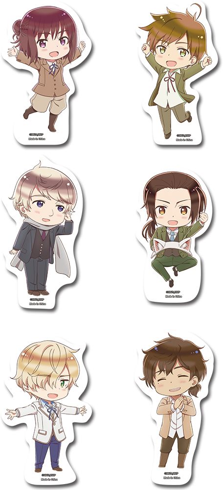 Hetalia World Star S7 - Character Normal Sticker Die-Cut Set 2