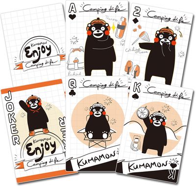 Kumamon - Kumamon Enjoy Camping Life Version Playing Cards
