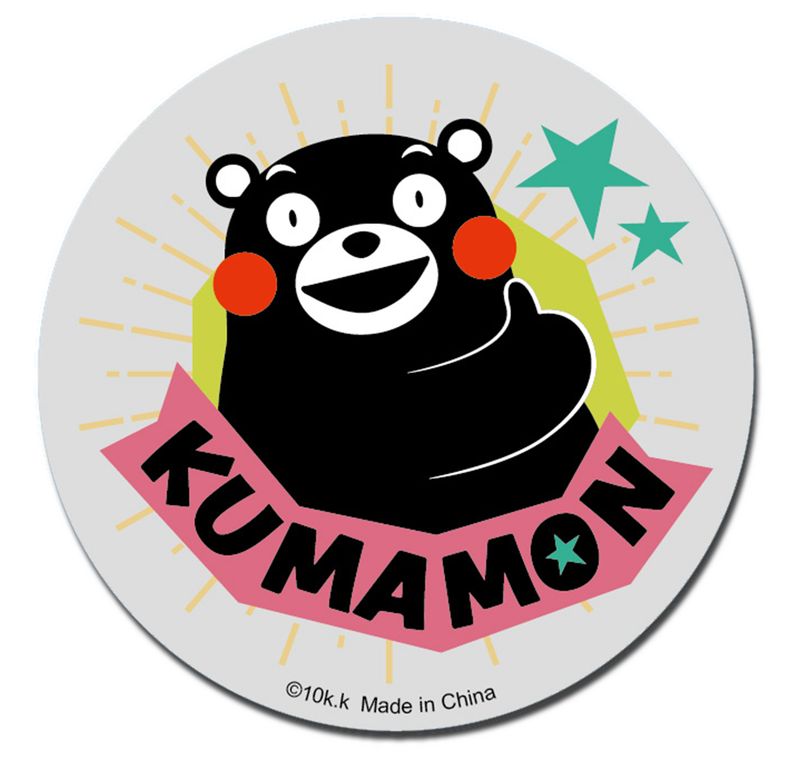 Kumamon - Kumamon Emblems Transparent Die-Cut Thumbs Up Sticker