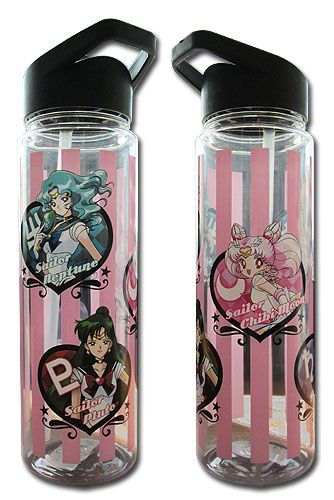 Sailor Moon Stars - Sailor Outer & Chibimoon Tritan Water Bottle
