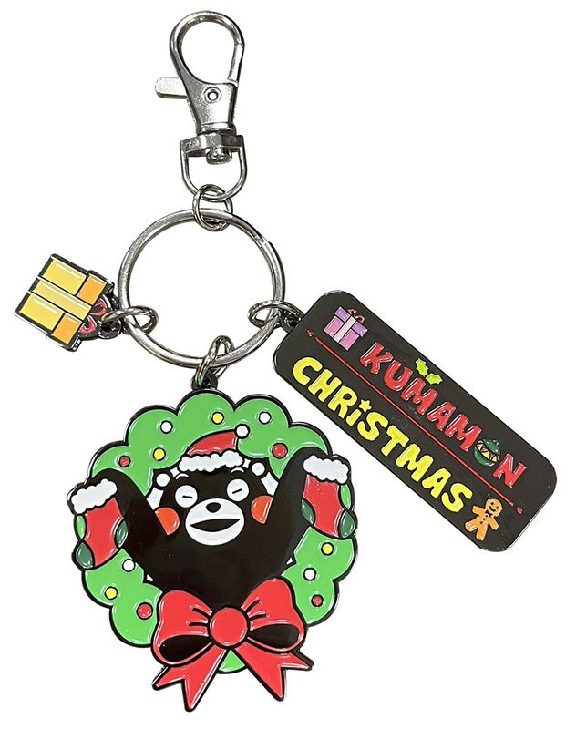Kumamon - Kumamon Christmas Art Version Three Charm Keychain