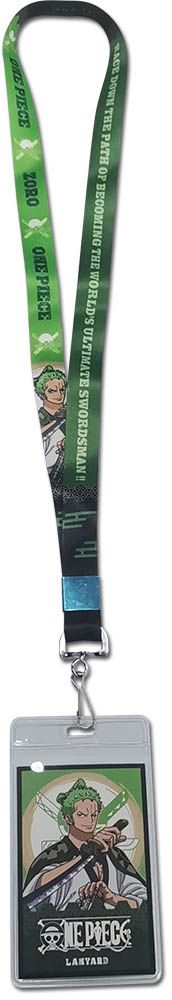 One Piece - Zoro Icon And Verbiage Lanyard