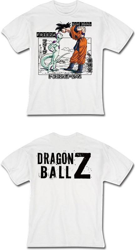 Dbz - Goku & Frieza White Men'S T-Shirt - M