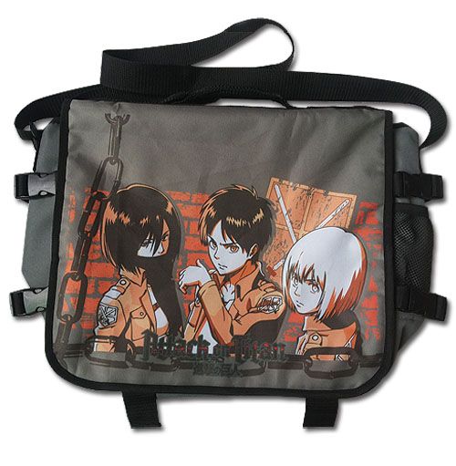 Attack On Titan - Group Orange Messenger Bag