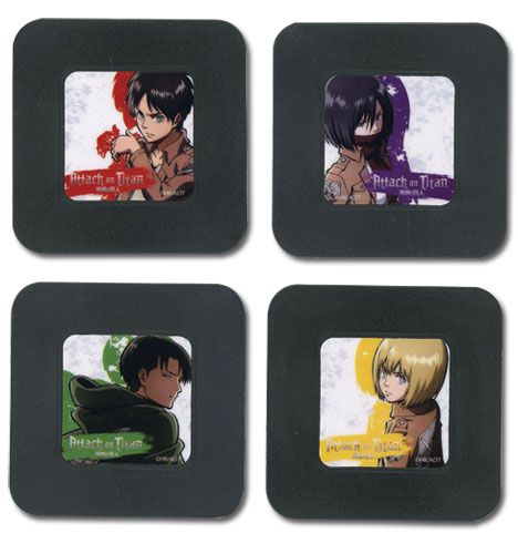 Attack On Titan - Set 2 Coaster