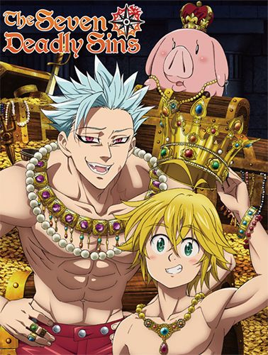The Seven Deadly Sins - Ban, Meliodas & Hawk Sublimation Throw Blanket
