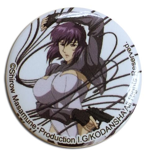 Ghost In The Shell - Motoko With Cables Button