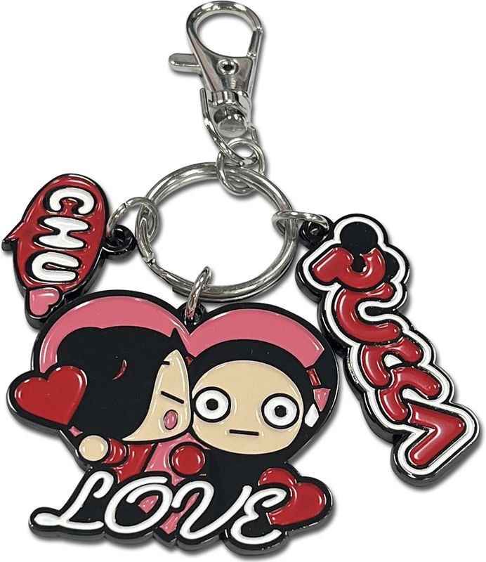 Pucca - Pucca & Garu Three Charms Keychain