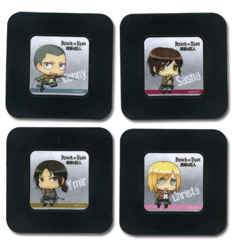 Attack On Titan - Set 6 Coaster