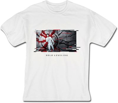 Solo Leveling - Sung Jinwoo Key Visual White T-Shirt 2Xl