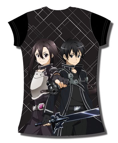 Sword Art Online Ii - Kirito & Asuna Jrs. T-Shirt L