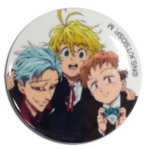 The Seven Deadly Sins - Ban, Meliodas, King In Suits Button 1.25''