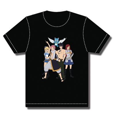 Fairy Tail - Main Group Men'S T-Shirt Xxl