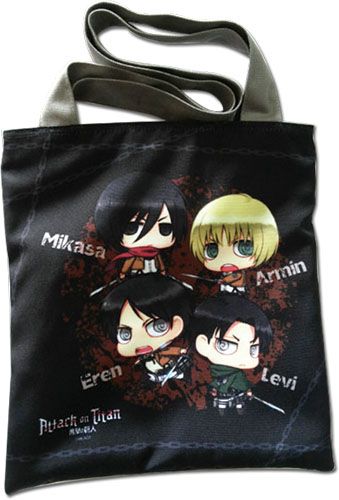 Attack On Titan - Eren & Levi & Armin & Mikasa Sd Bag