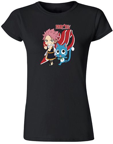 Fairy Tail - Sd Natsu & Happy Jrs. T-Shirt Xl