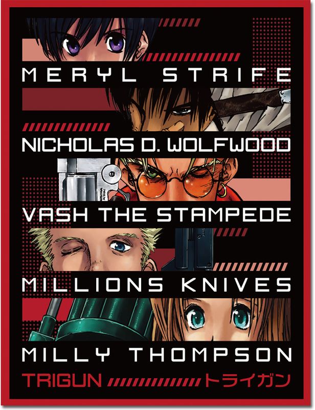 Trigun - Eyes Wide Frame Sublimation Throw Blanket
